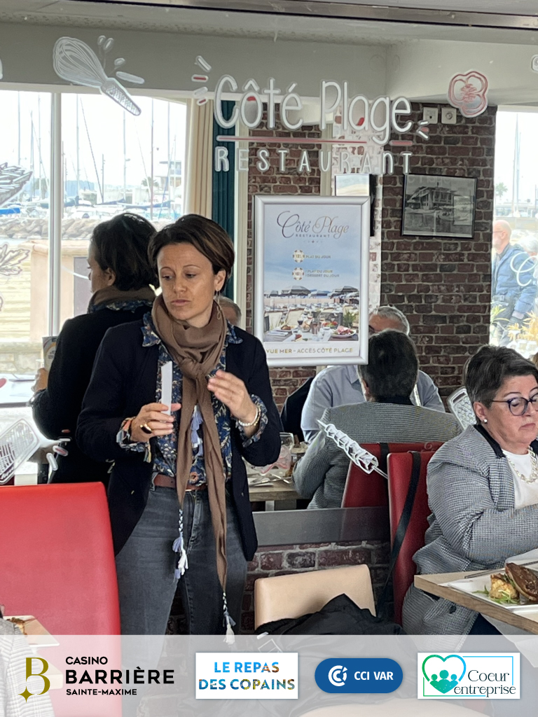 Yannick Kérivois de La Maison de l\'Entreprise, rattachée à la Communauté de Communes au Repas inter-réseaux du 18/03/2022 à Sainte-Maxime (Casino Barrière)