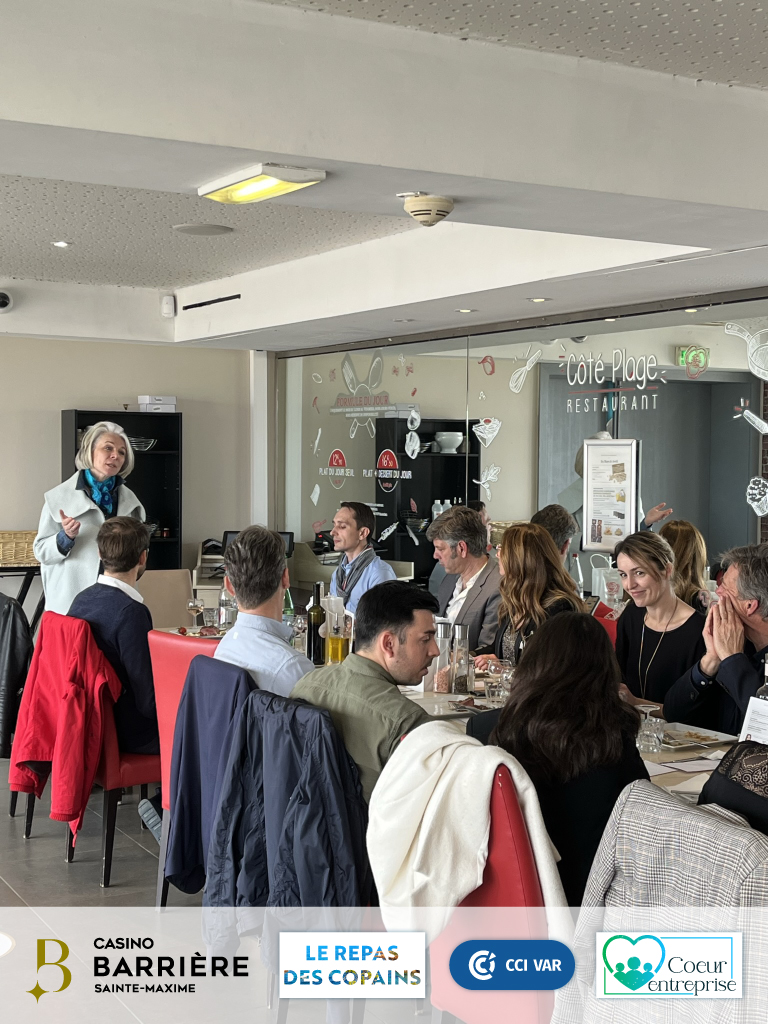 Sereine Mauborgne, députée du Var au Repas inter-réseaux du 18/03/2022 à Sainte-Maxime (Casino Barrière)
